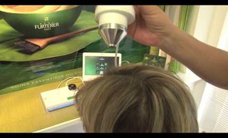 Диагностика кожи головы на аппарате капиллископ